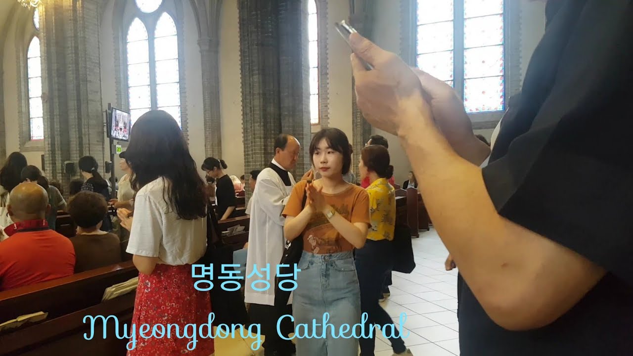 Sunday Mass, Myeongdong Cathedral, 명동성당, Seoul,  South Korea, 서울, 대한민국, Derga Hadomi