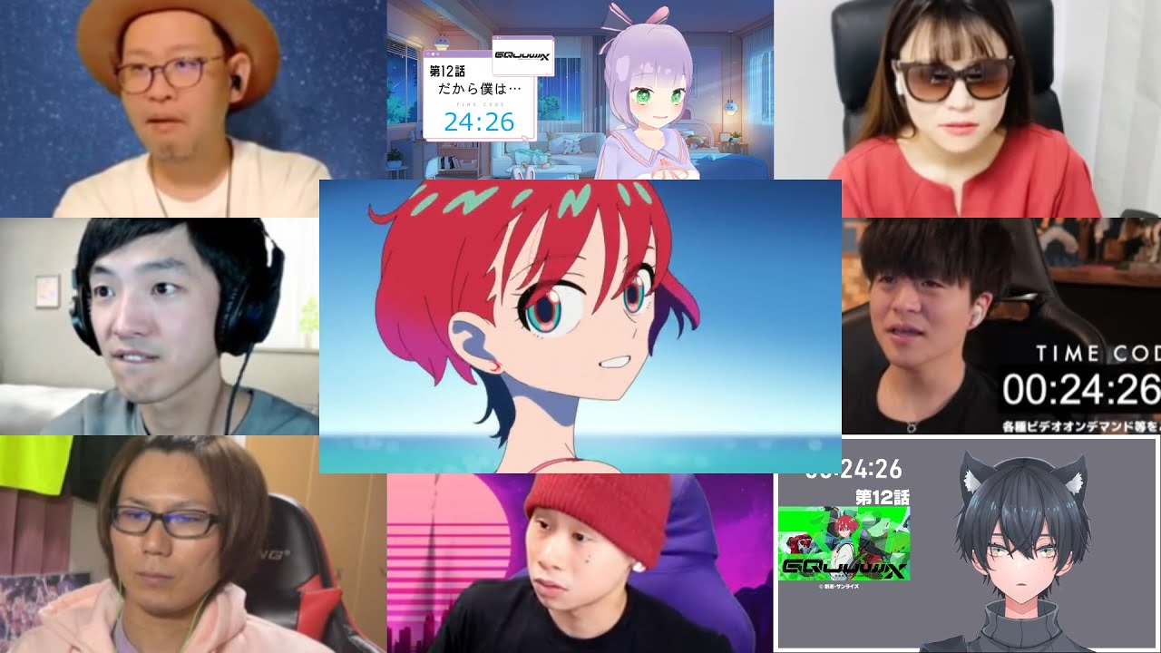 機動戦士ガンダム ジークアクス 12話 リアクション 同時視聴 - Mobile Suit Gundam GQuuuuuuX Episode 12 Reaction Mashup