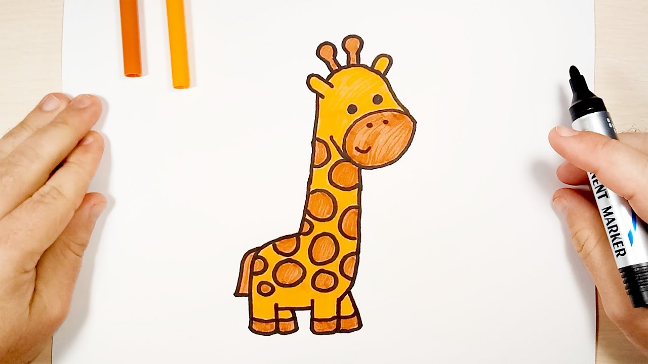 Giraffe Simple Strokes Of Line Animals, Black And White, Material, Children  PNG Image And Clipart Image For Free Download - Lovepik | 400244118