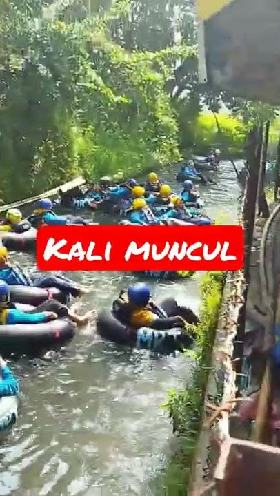 wisata terbaru salatiga semarang river tubing di kali muncul paling serruuuu.....