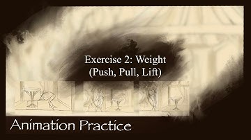 Animation Practice ( Weight / Push, Pull, Lift)