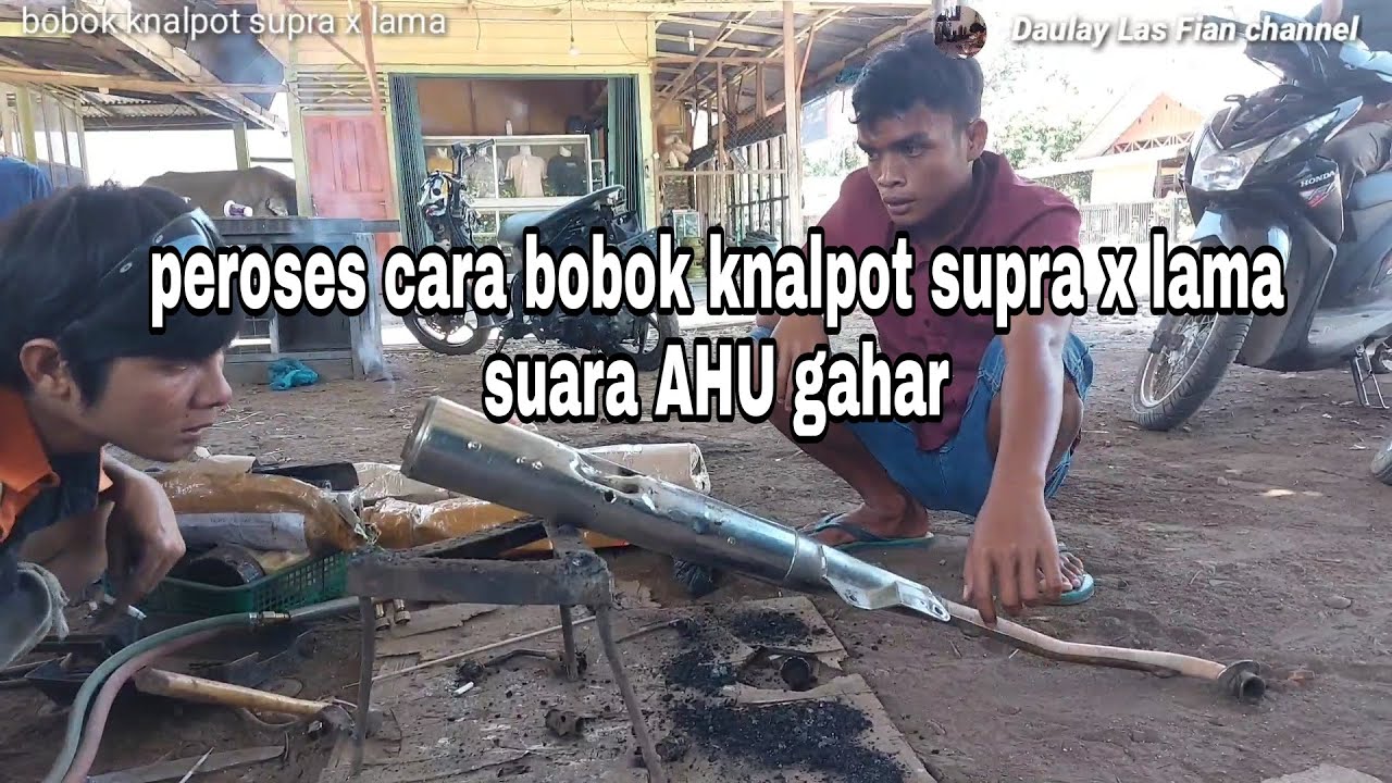 cara bobok knalpot supra x lama suara ahu petir