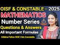 Oisf & Constable Exam 2025 math class ll Number Series Questions and Answers ll Important Formulas