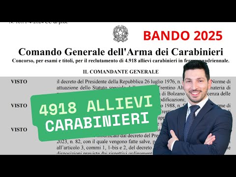 Concorso CARABINIERI 2025