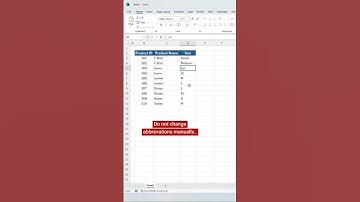 Switch Formula in Excel: Simplify Size Abbreviations to Full Names Instantly!