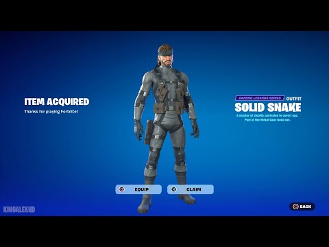 Cómo conseguir la nueva skin de Solid Snake de Metal Gear en Fortnite -  Meristation