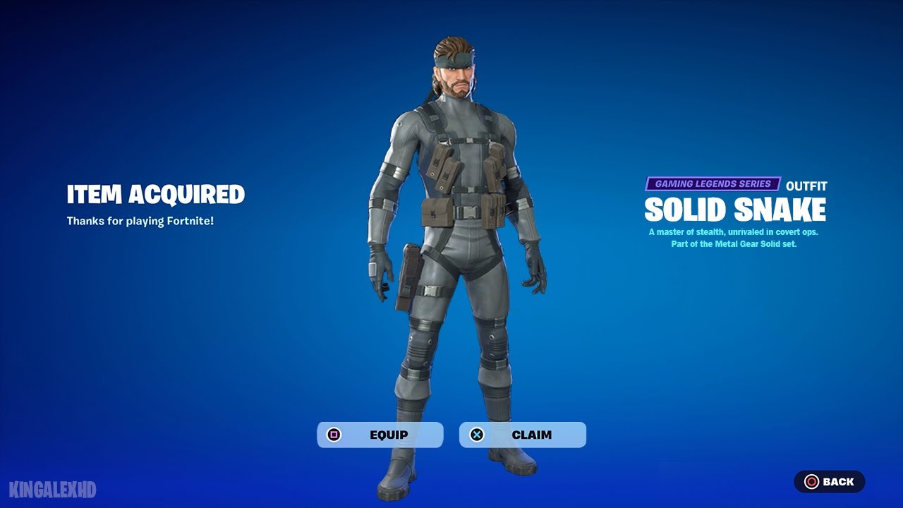 Fortnite x Metal Gear Solid: How to get Solid Snake skin - Charlie INTEL