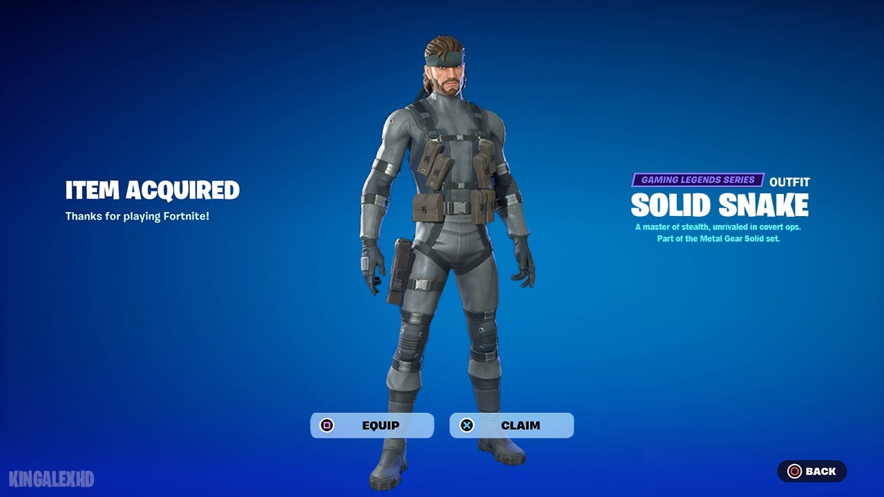 How To Get Solid Snake Skin NOW FREE In Fortnite! (Unlocked Metal Gear