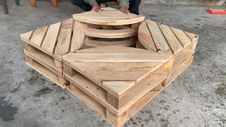 DIY Pallet - The Idea of Making A Set of 4 Wooden Pallet Chairs is Really Inspiring for Your