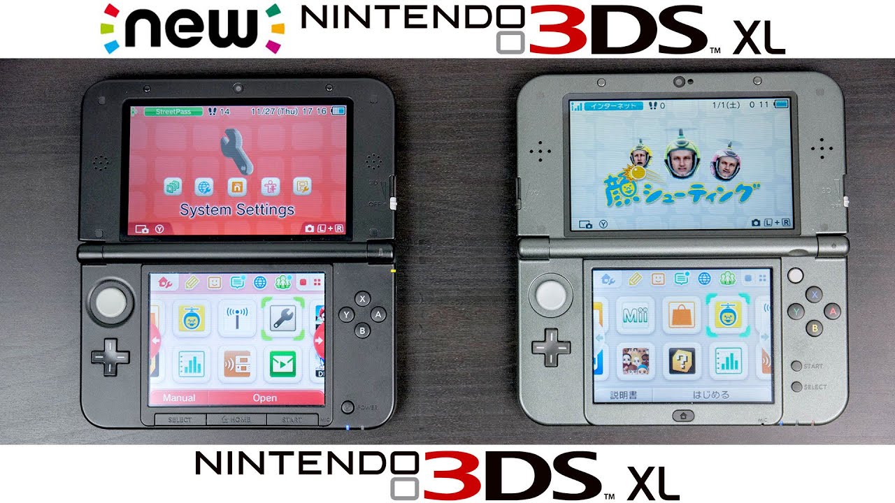 New Nintendo 3DS XL Nintendo 3DS XL Full Comparison - YouTube