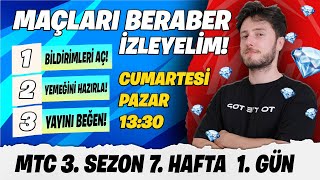 MTC  3.SEZON 7.HAFTA 1.GÜN MAÇLARINI İZLİYORUZ!  Mobile Legends  #ZirveyeuLaş