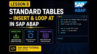 SAP ABAP Tutorial #8 for Beginners | Standard Tables Explained