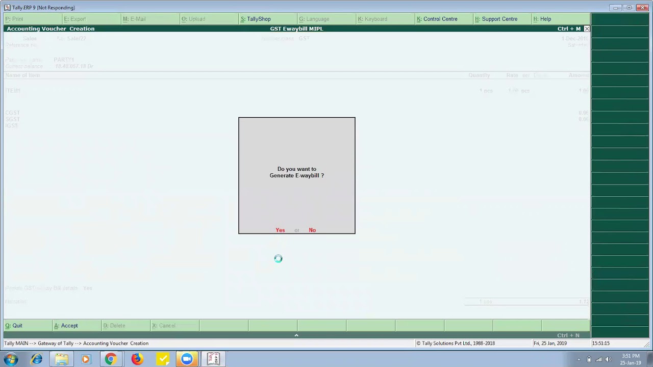 Auto Generate E-Way Bills From Tally.ERP
