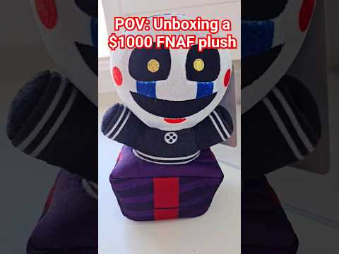 Unboxing a $1000 FNAF Plush 🤑😳 #fnaf #shorts #fivenightsatfreddys