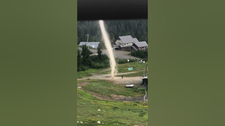 running into a tornado