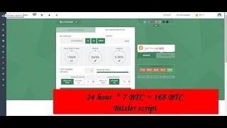 NEW BITSLER SCRIPT 24  7=168  BTC 24 01 2018 Net Worth