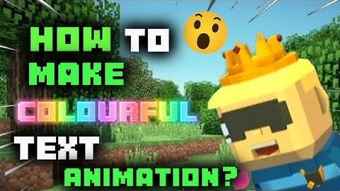 How To Make Colourful Text Animation In KoGaMa? A KoGaMa Tutorial