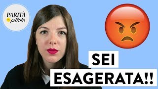 NON SI POSSONO GIUDICARE LE EMOZIONI || Parità in Pillole #76