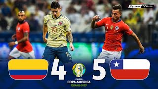 Colombia 0 (4) x (5) 0 Chile ● 2019 Copa América Extended Goals & Highlights + Penalties HD