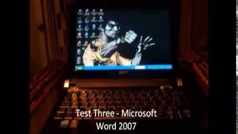 Acer Aspire One D150 Speed Test