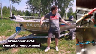 Тюнинг Windboat 42М: 3 сезон. Новая электрика и MotorGuide Xi3