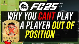 Fc 25 Importance Of A Player Being The Correct Role & How Your Players Will Perform Much Worse