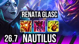 RENATA GLASC &amp; Caitlyn vs NAUTILUS &amp; Samira (SUP) | 18K damage | EUW Master | 26.7