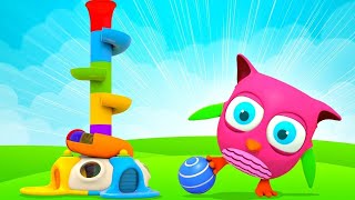 Educational cartoons for preschoolers. Play with Hop Hop the Owl  Learn colors for kids.