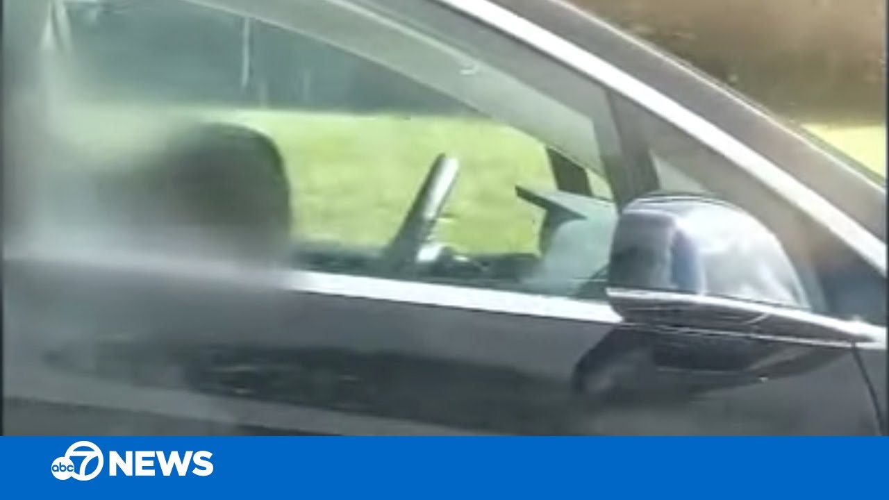 Tesla driver caught asleep at the wheel - YouTube