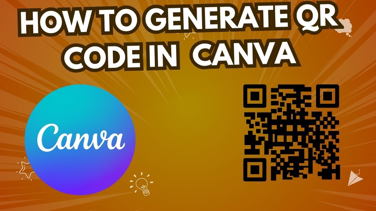 HOW TO GENERATE QR CODE IN CANVA - YouTube