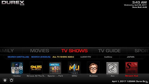Cloudword of the Week - Durex Build for Kodi