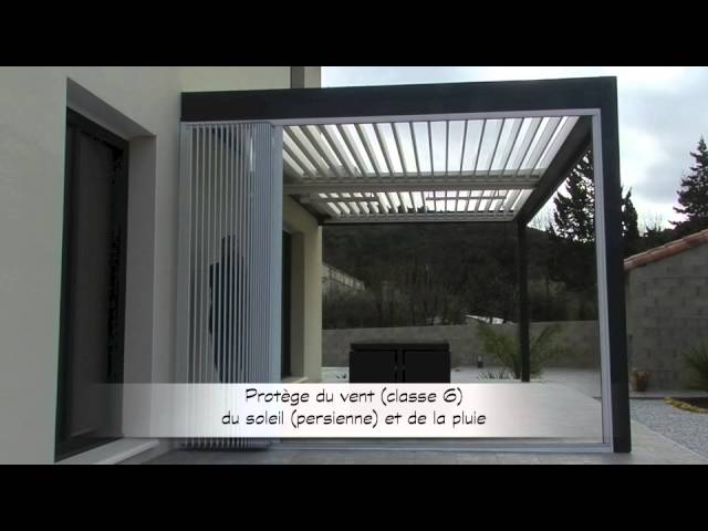 Parois latérales retractables youtube Pergola alu castorama