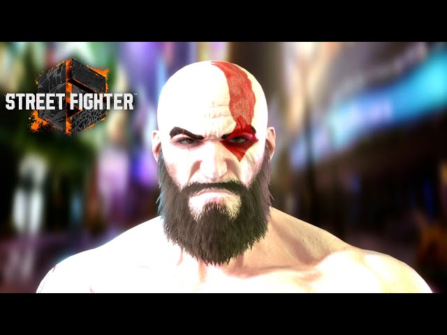 My take on Kratos & Fear Kratos from God of War 3 (recipe here + code  details in comment section) : r/SF6Avatars