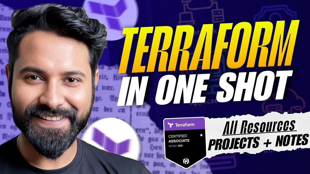 Terraform In One Shot | 3 Live DevOps Projects with Notes (Hindi)