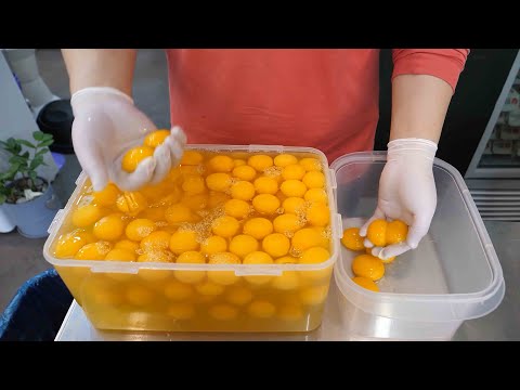 AMAZING GIANT SIZE! - ORIGINAL TAIWANESE JIGGLY CAKE MAKING & CUTTING - KOREAN STREET FOOD