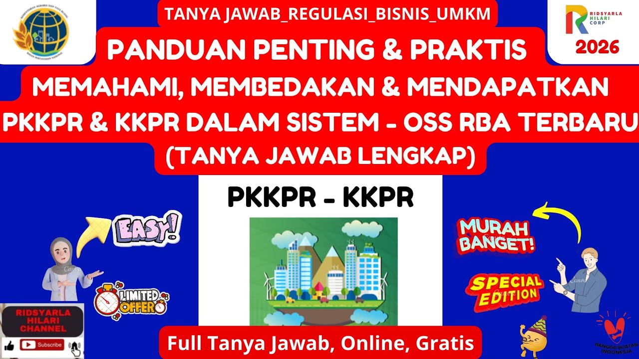Jadi Paham Bedanya KKPR & PKKPR! Pola, Tips & Solusi Untuk Penerbitan NIB OSS RBA Terbaru!