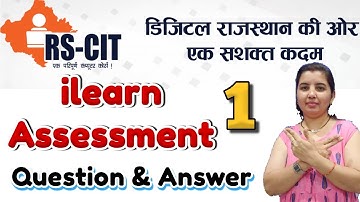 RSCIT iLearn Assessment   1 Most Questions and Answers in Hindi For RSCIT Exam 2024