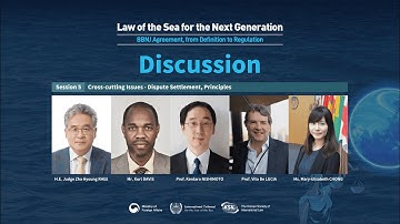 [8th ICLS] Session 5 - Discussion | Cross-cutting Issues - Dispute Settlement, Principles