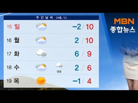 밤사이 눈·비…내일 곳곳 미세먼지 '나쁨'[MBN 종합뉴스]