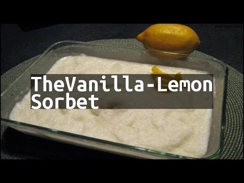 Video: Pagluluto Ng Lemon Sorbet