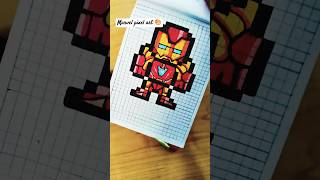 Marvel pixel art trend #pixelart #minecraftpixelart #art #drawing #minecraftpixelarttutorial