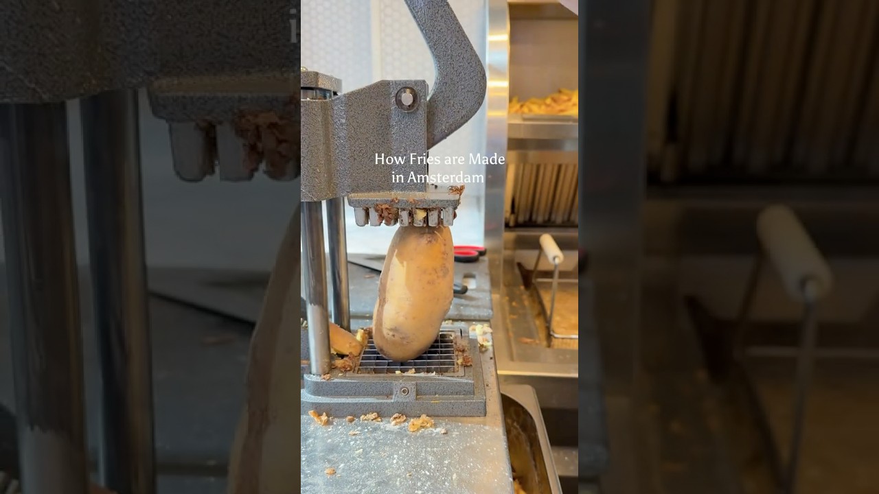 This is how fries are made in Amsterdam 🍟🤯 With @gioacchinorusso_