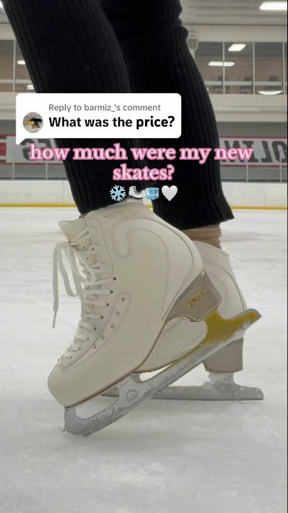 how much did my new figure skates cost? #figureskater #figureskating #iceskater #iceskating #skating