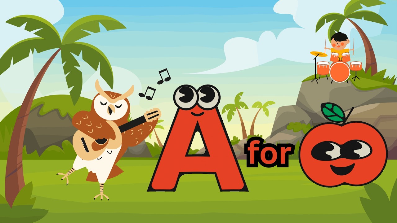 ABC Adventure Song 🚂 | Learn Alphabet A to Z with Fun Animals & Fruits ...