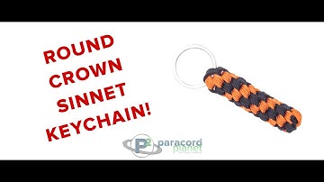How to Make a Round Crown Sinnet Paracord Keychain