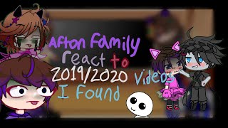 Afton family react to 2019/2020 videos I found|| 2x speed||Made by Gacha_Alan2