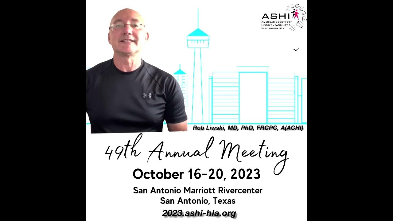 2023 ASHI 49th Annual Meeting A message from ASHI President Robert