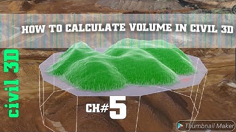 How To Calculate Volume In Civil 3D. Autodesk Civil 3D CH# 05