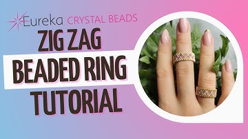 Make a Beaded Zigzag Ring 💅 Easy DIY Jewelry Tutorial 🤩 Learn Even Count Peyote Stitch w/ Seed Beads