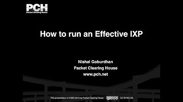 AFRINIC Webinar - How to Run an Effective Self-Sustaining IXP